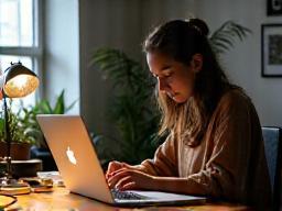 Freelancer working creatively on a project.